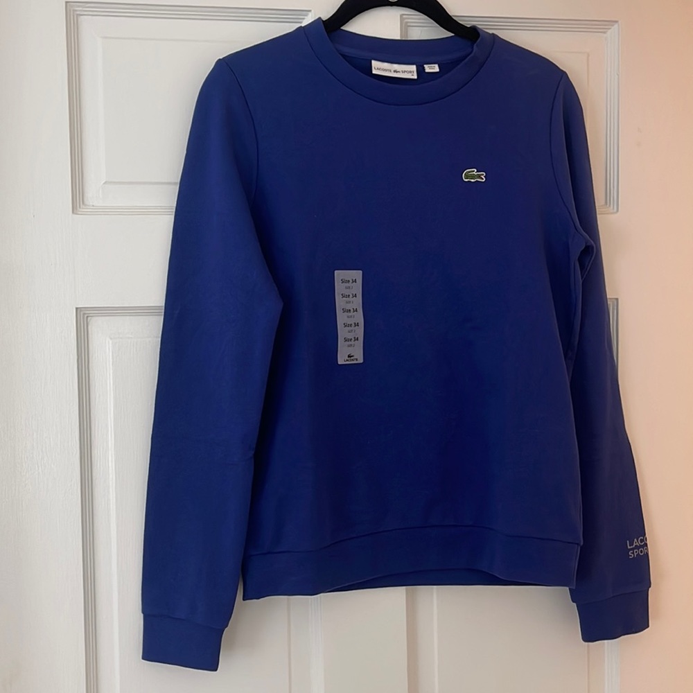 NWT Lacoste Sport Navy Blue Sweatshirt